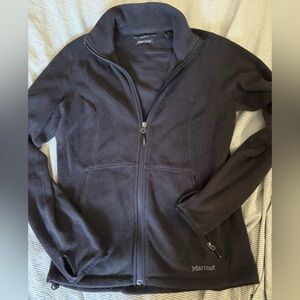 Marmot Women’s Black Zip-Up Sweater Jacket